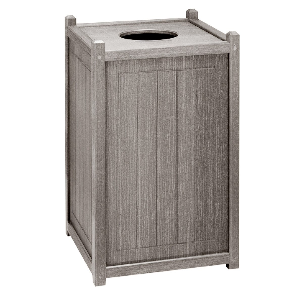 22 Gallon Square Trash Can Gray